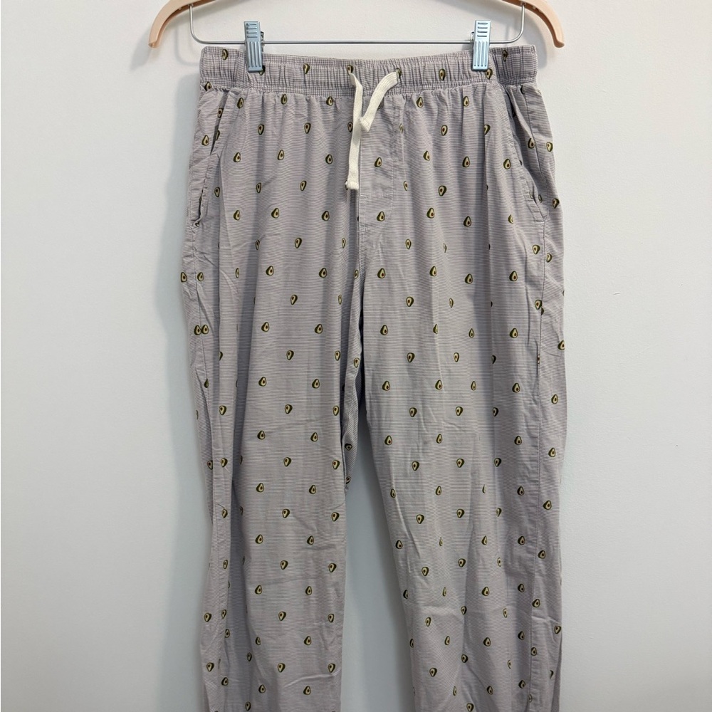 Old Navy Men's Gray Avocado Pattern Pajama Pants